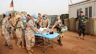 MINUSMA Chinese Level-II Hospital gives emergency treatment to wounded Egyptian peacekeepers