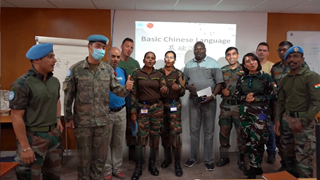 Chinese peacekeepers to Lebanon open Chinese and TCM training courses